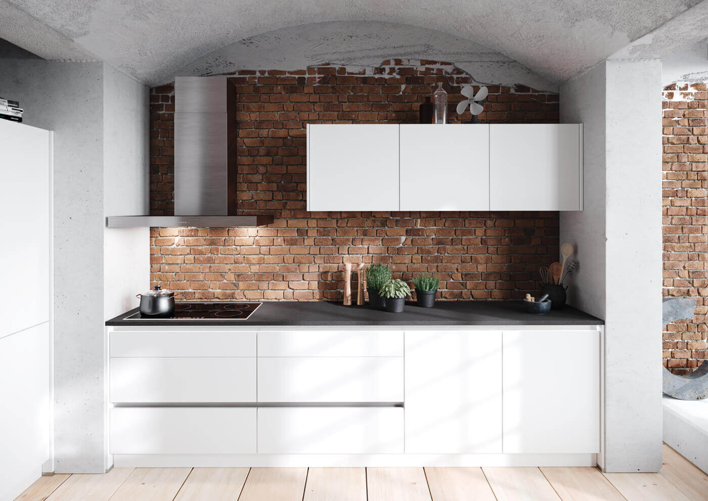 Wenig Platz, viel Küche: Wir planen Ihre Küche auch auf engstem Raum.